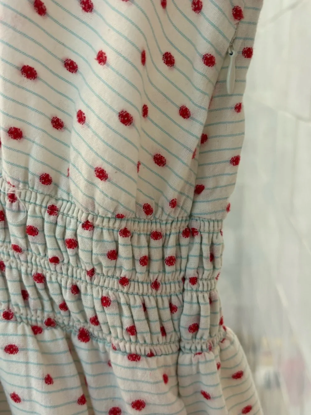 GUC HUNTER BELL Ellison Dress. Off White/Red Dots. Size XL. Retail price $395. - Picture 7 of 7